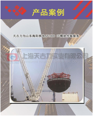 Tianguli provides hoisting services for Shandong Haiyang nuclear power module