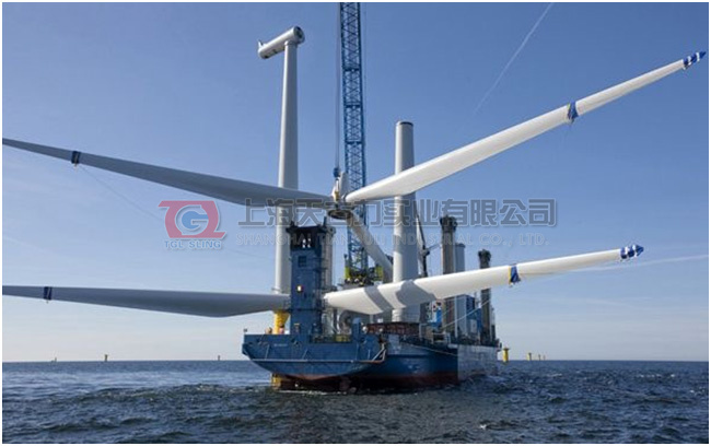 In May, 2018, the offshore wind turbine sling manufactured by tianguli for a wind power company was successfully hoisted